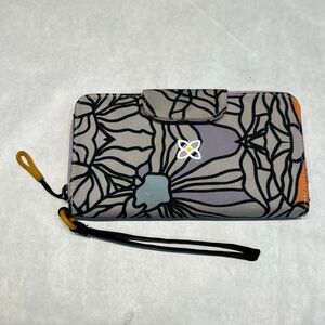 Sherpani Tulum RFID Wallet Wristlet Con Leche Pattern Zip Close Card Slots Organ